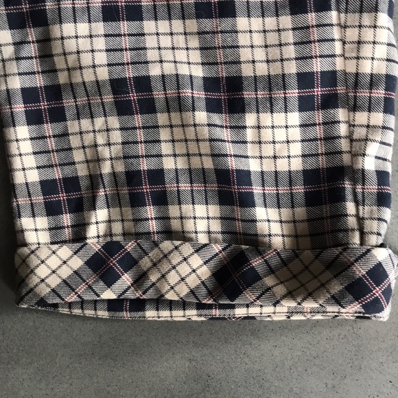 Vntg Plaid Mid-Rise Bermuda Shorts - Picture 3 of 9